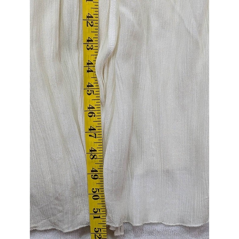 Nygard Vest Womens M Ivory Renfaire Boho Cottage Fairy Prairie Coachella Beach - Picture 9 of 11